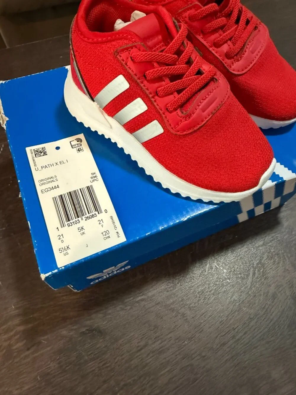 Adidas Original EG3444 UK Size 5 US Size: 5.5C to 6C (U Path X El I) RED